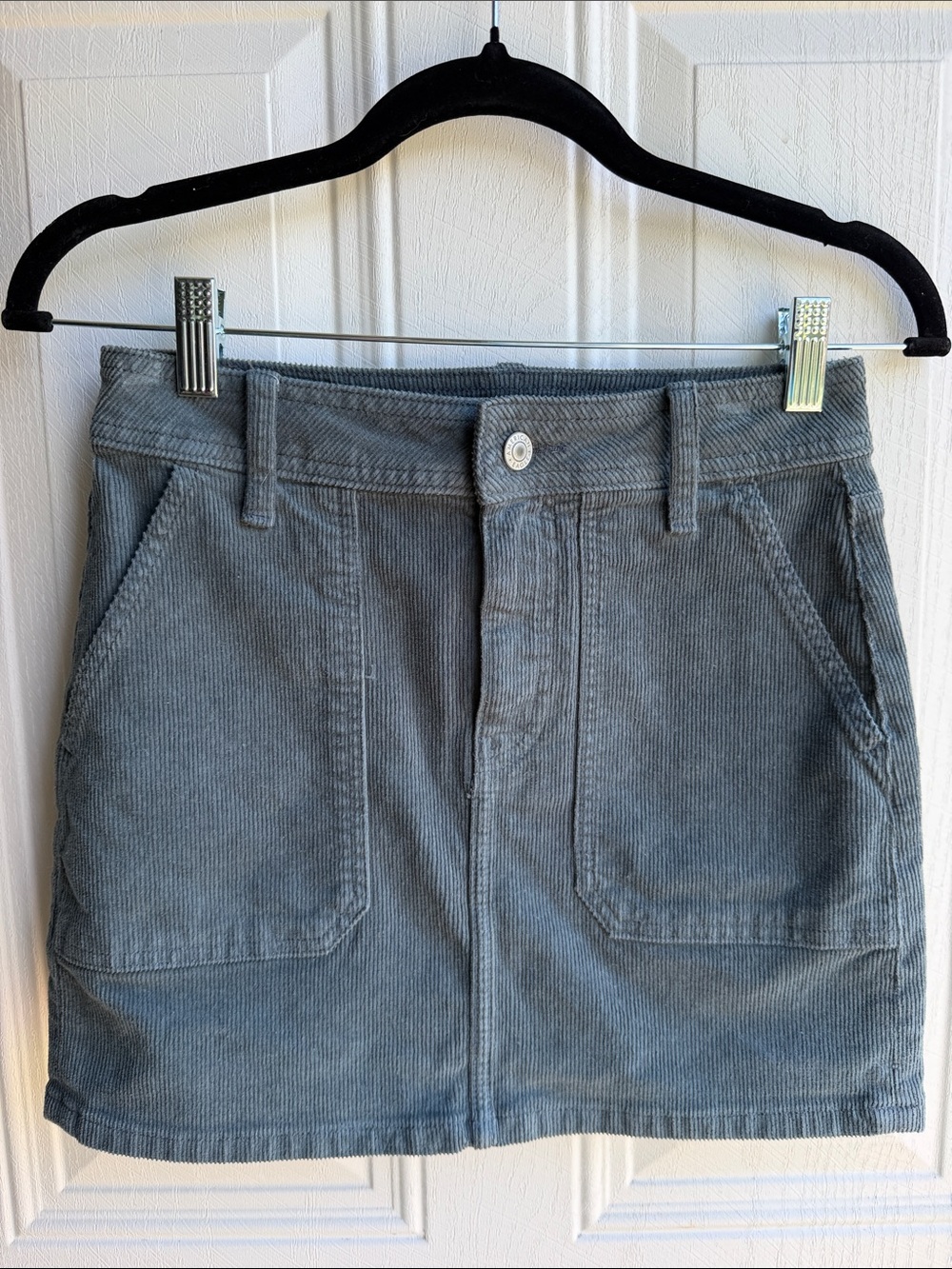 American Eagle High Rise Corduroy Mini Festival Skater Skirt Size 00